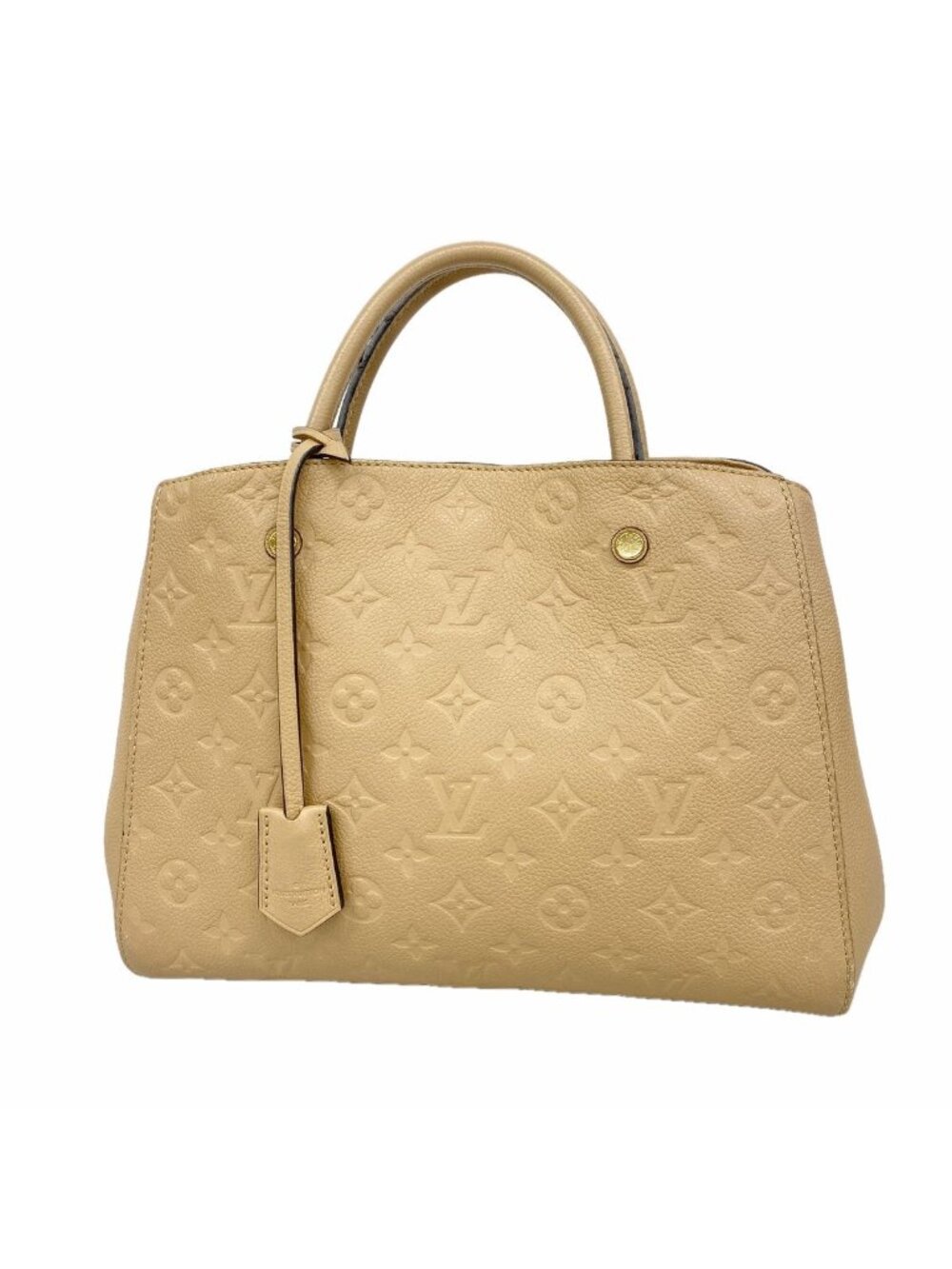 Louis Vuitton Handbag Monogram Empreinte Montaigne MM Dune